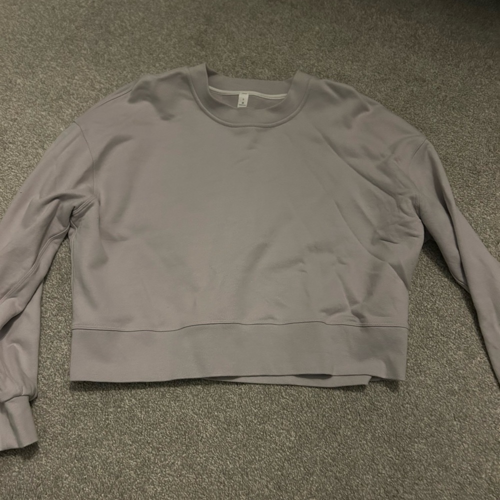 lululemon athletica Women's Light Gray Sweatshirt